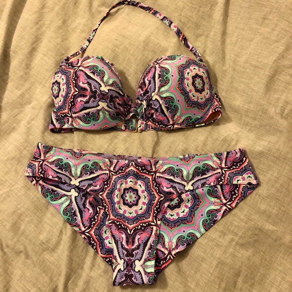 Victoria's secret purple medallion bikini